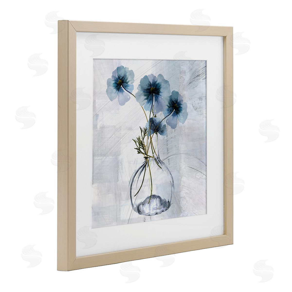 Sophie 6 Tale Of Blue Poppies Canvas Wall Art Print