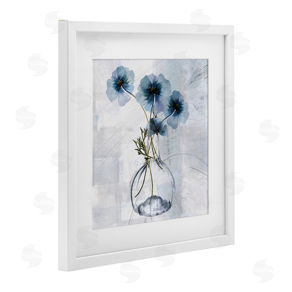 Sophie 6 Tale Of Blue Poppies Canvas Wall Art Print
