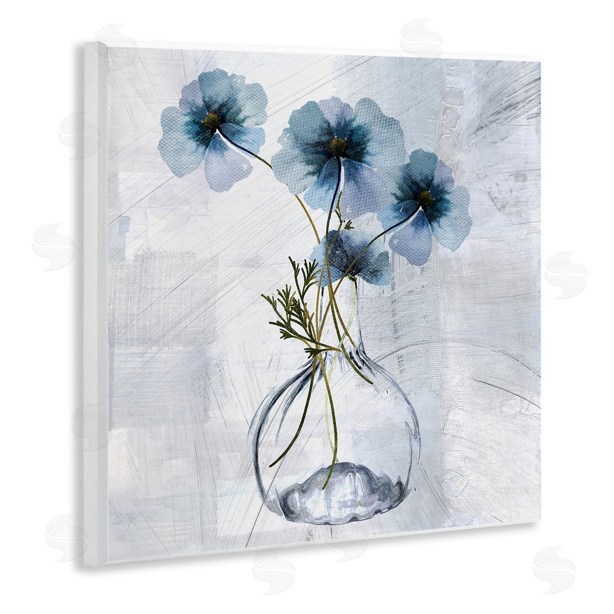 Sophie 6 Tale Of Blue Poppies Canvas Wall Art Print