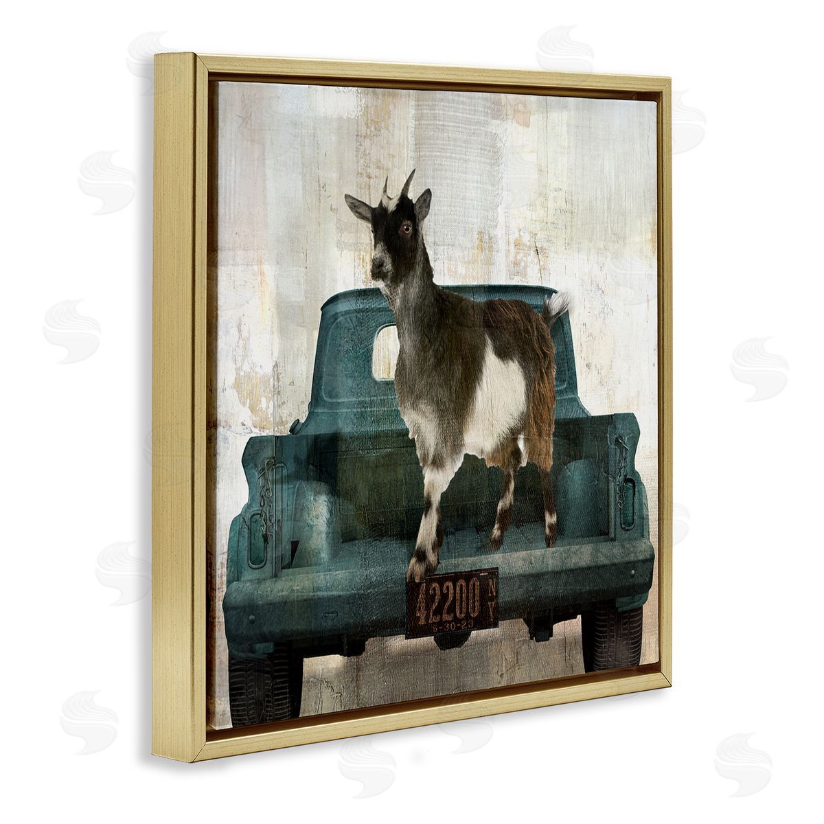 Sophie 6 Rustic Goat Vacation Canvas Wall Art Print
