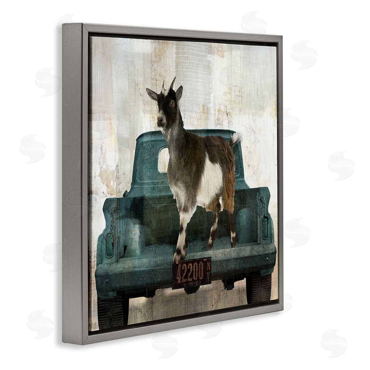 Sophie 6 Rustic Goat Vacation Canvas Wall Art Print