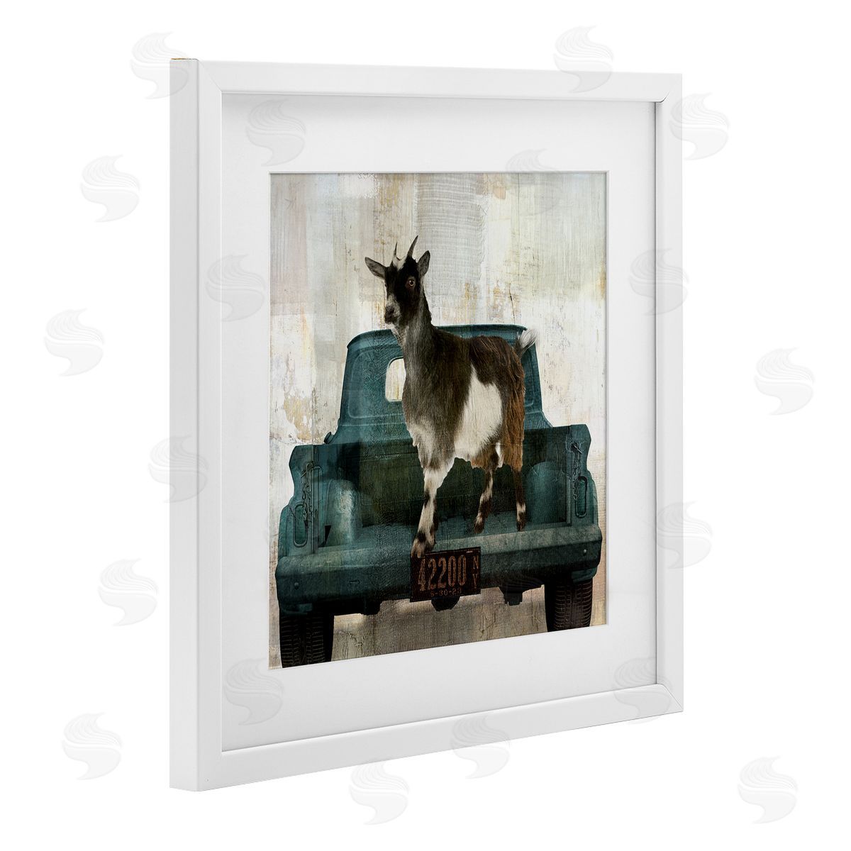 Sophie 6 Rustic Goat Vacation Canvas Wall Art Print
