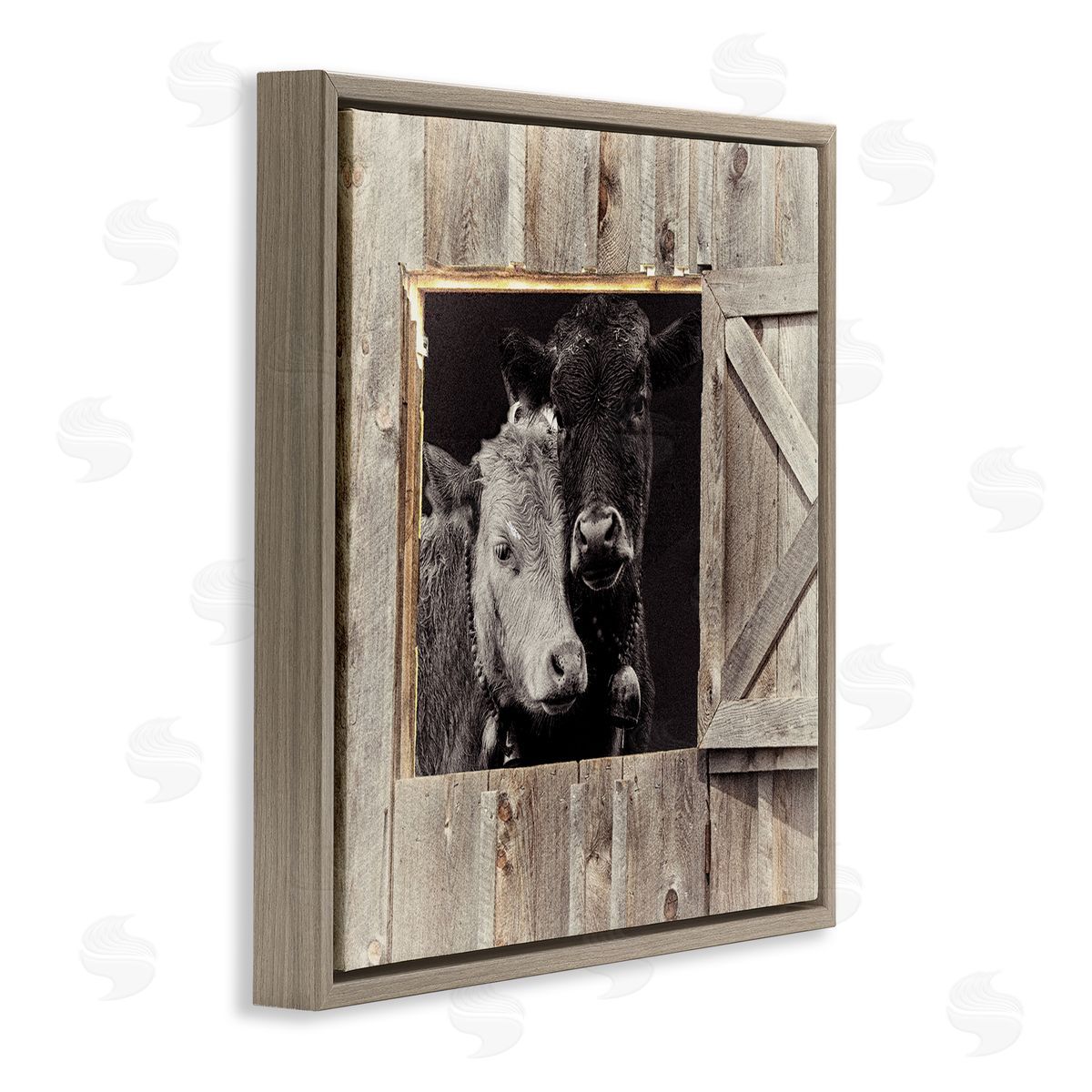 Sophie 6 Best Friends Barn Cows Canvas Wall Art Print