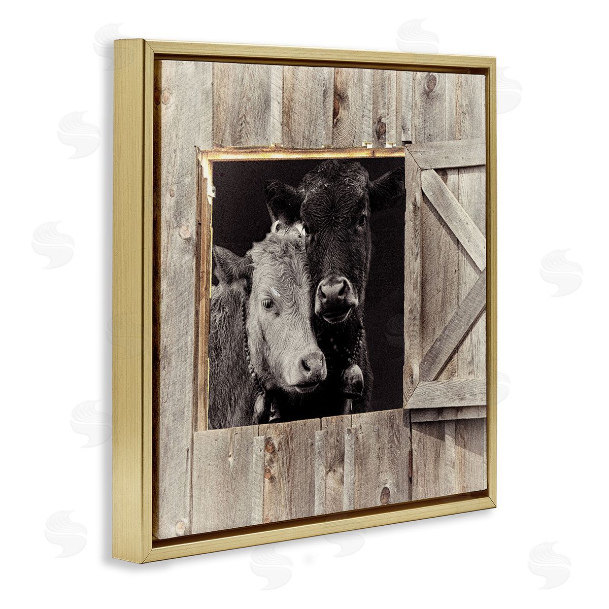 Sophie 6 Best Friends Barn Cows Canvas Wall Art Print