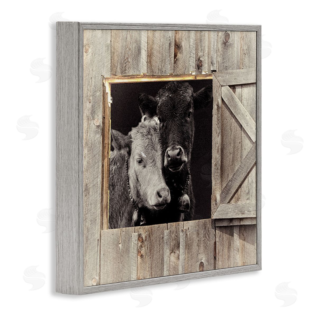 Sophie 6 Best Friends Barn Cows Canvas Wall Art Print