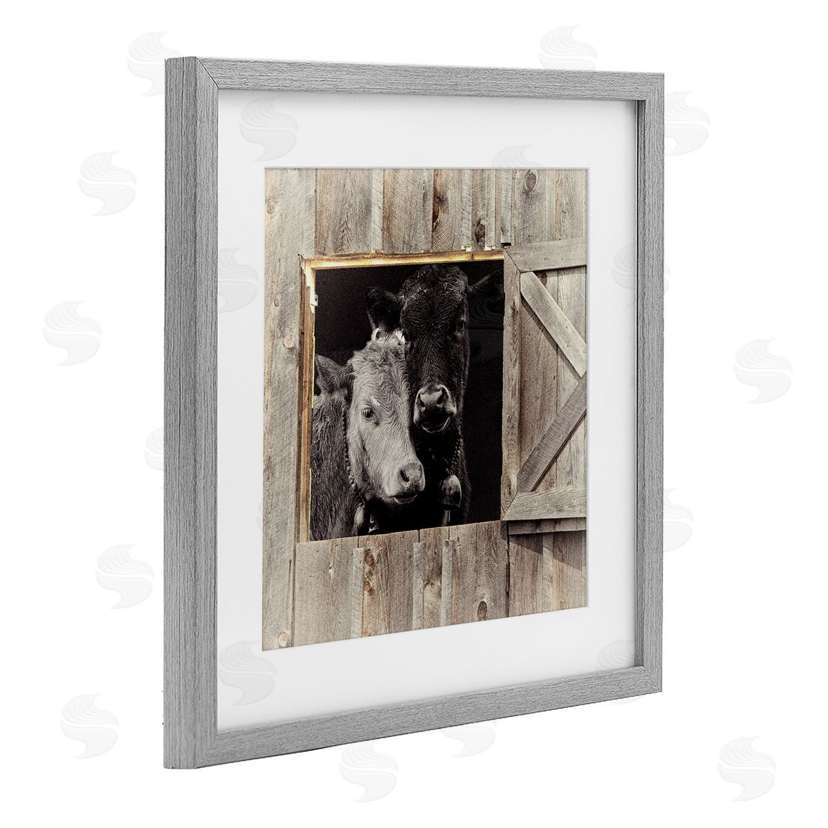 Sophie 6 Best Friends Barn Cows Canvas Wall Art Print