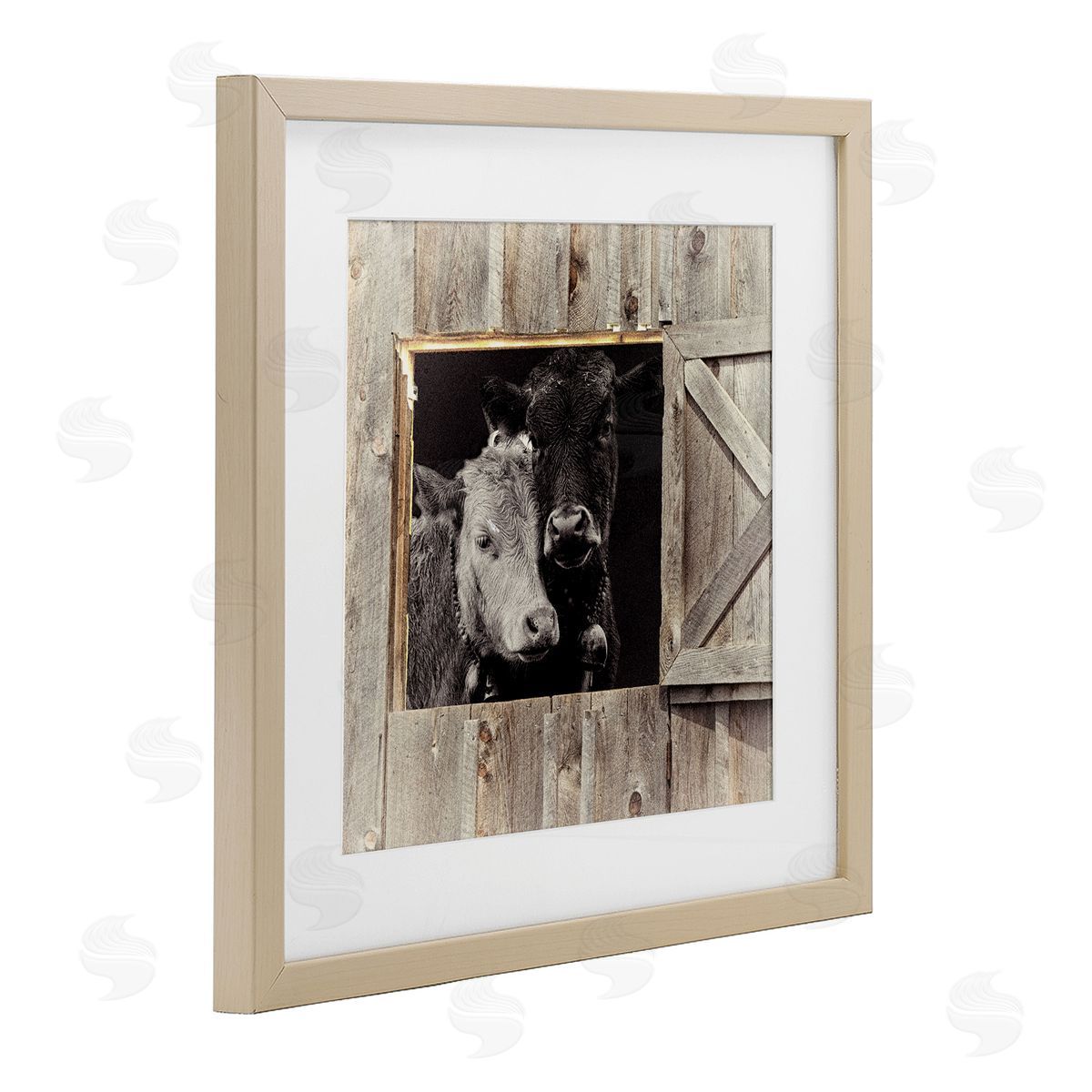 Sophie 6 Best Friends Barn Cows Canvas Wall Art Print