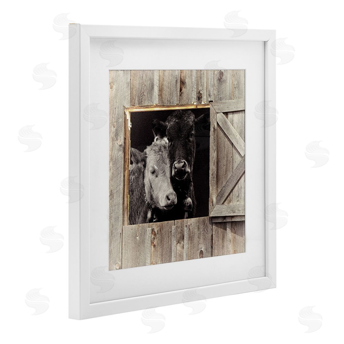 Sophie 6 Best Friends Barn Cows Canvas Wall Art Print
