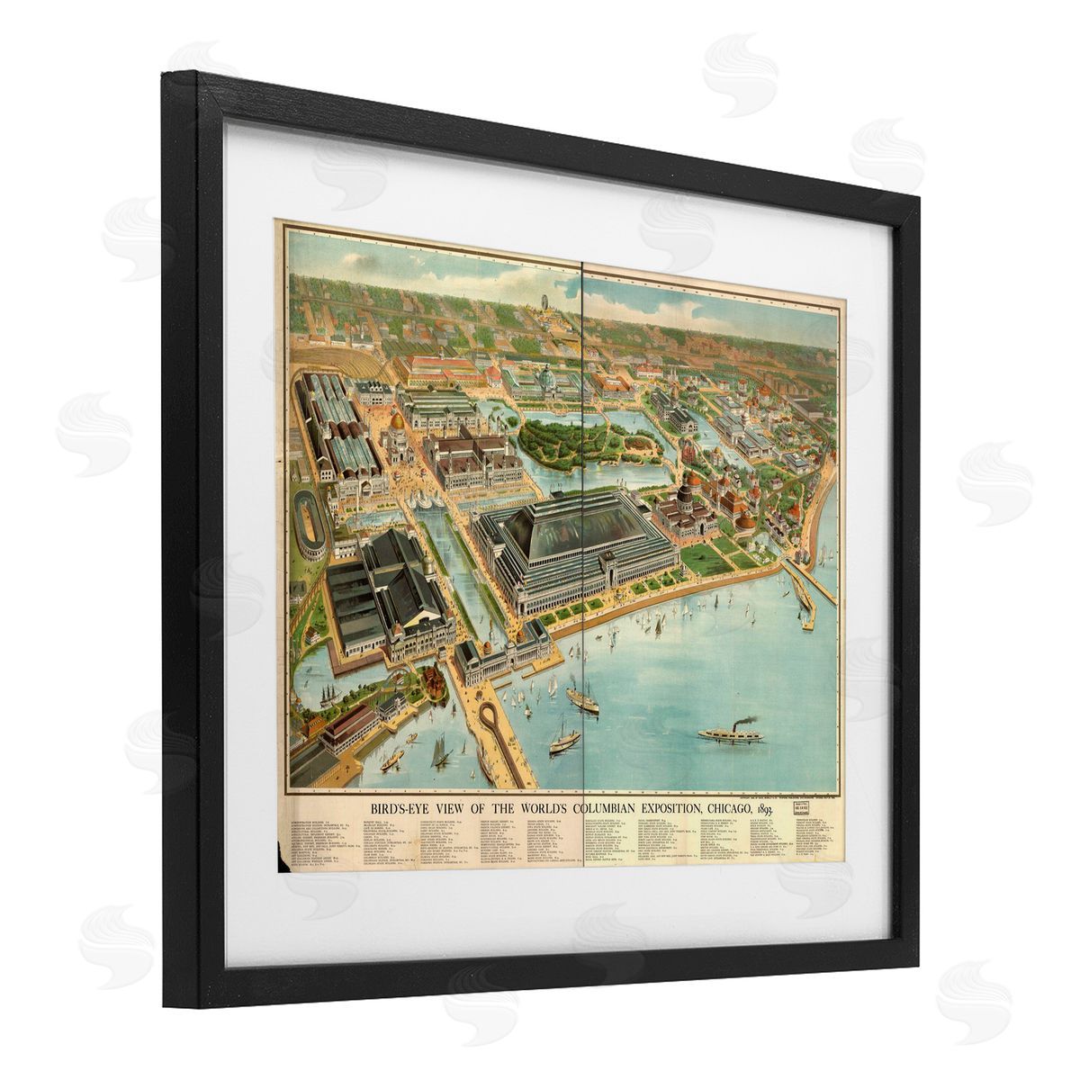 Marcus Jules Vintage Exposition Map Canvas Wall Art Print