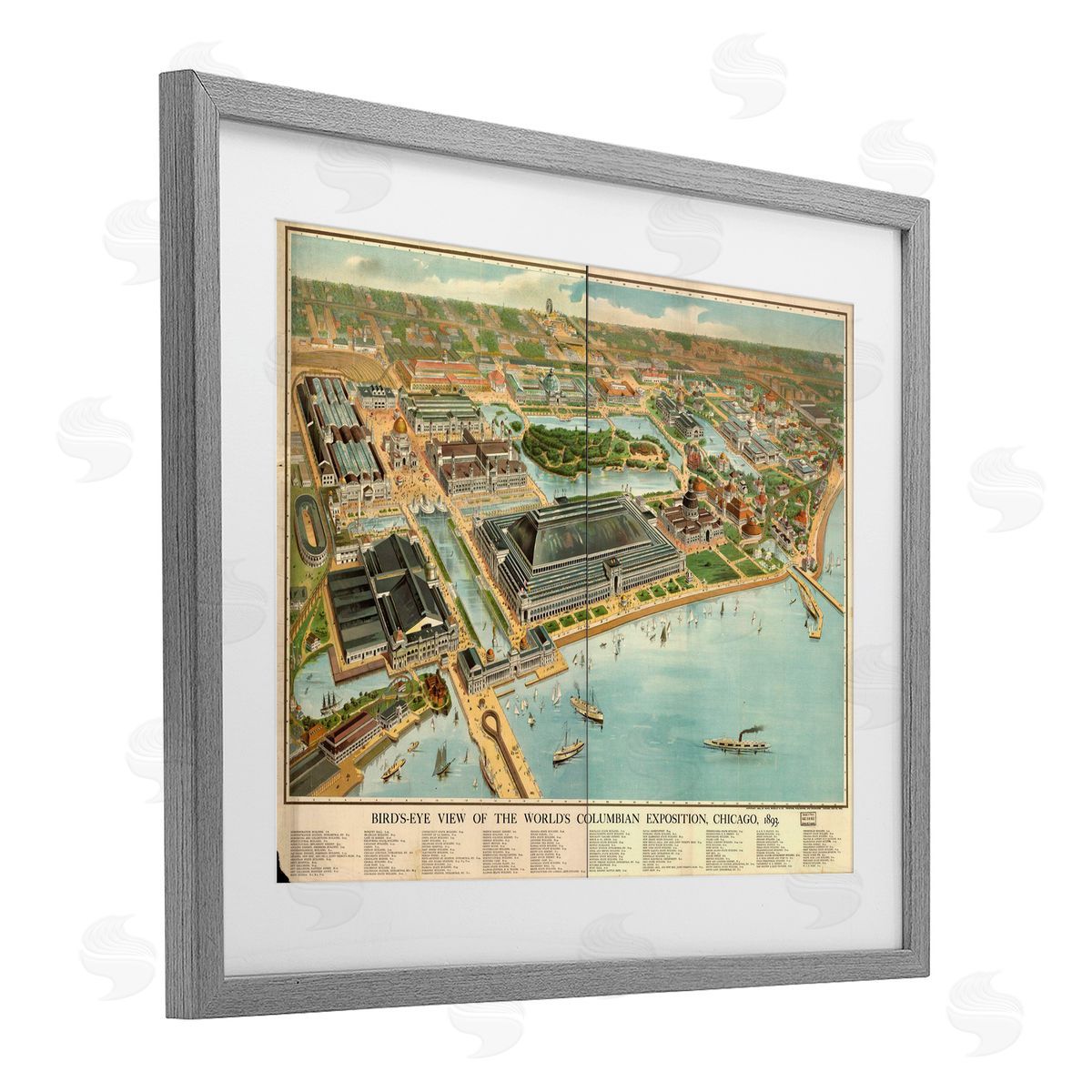 Marcus Jules Vintage Exposition Map Canvas Wall Art Print