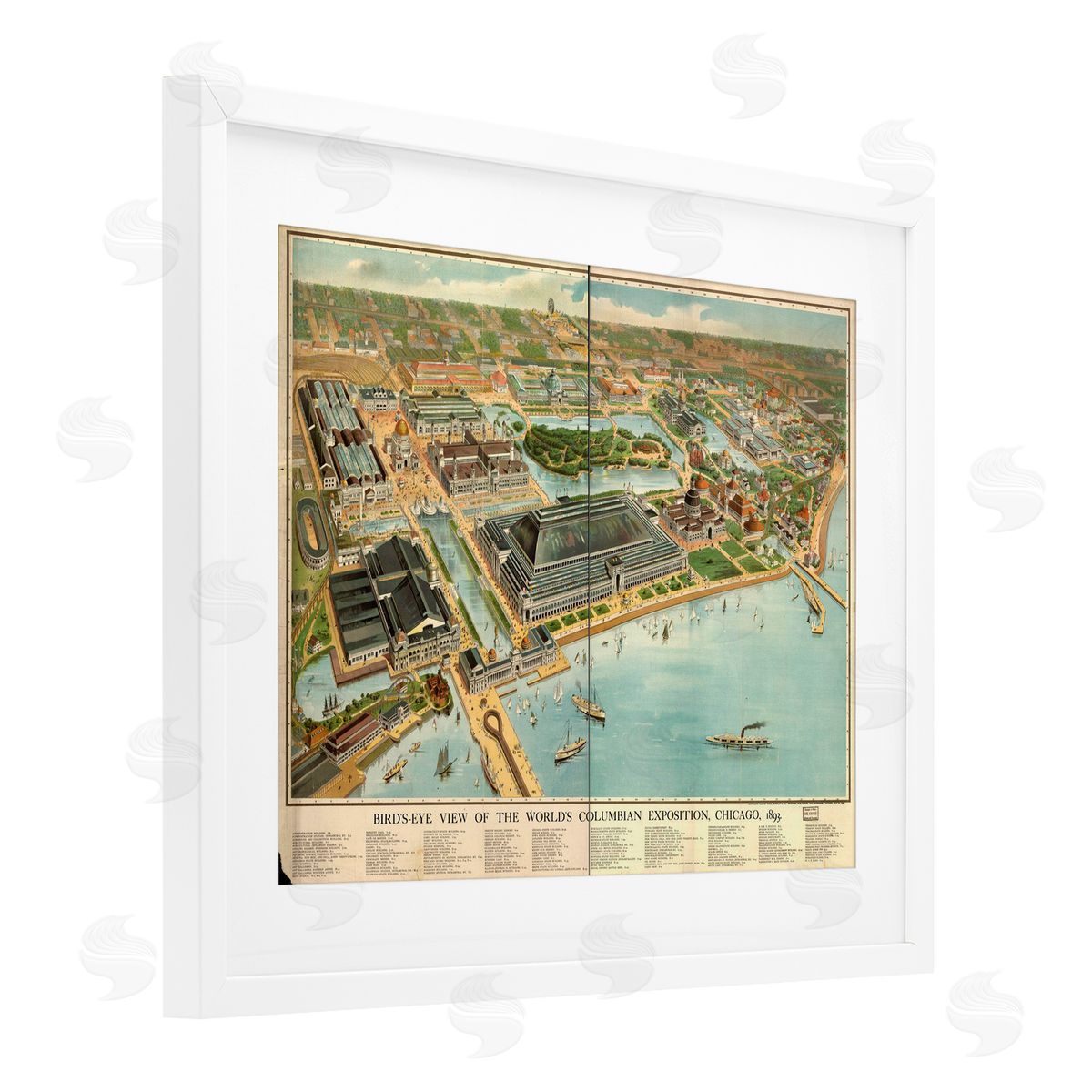 Marcus Jules Vintage Exposition Map Canvas Wall Art Print