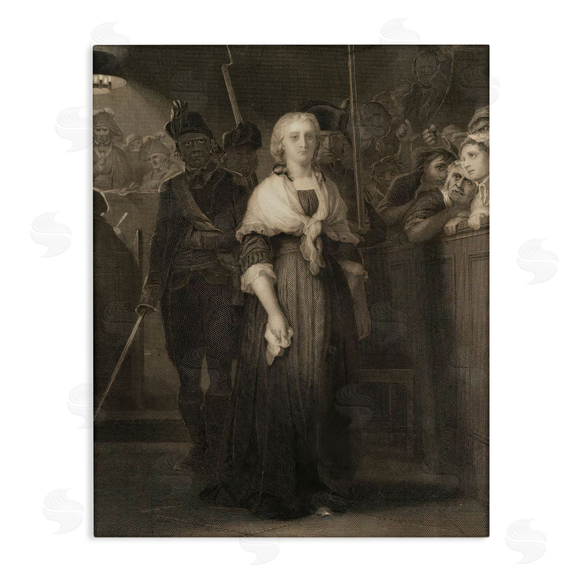 Marcus Jules Working Woman Vintage Canvas Wall Art Print