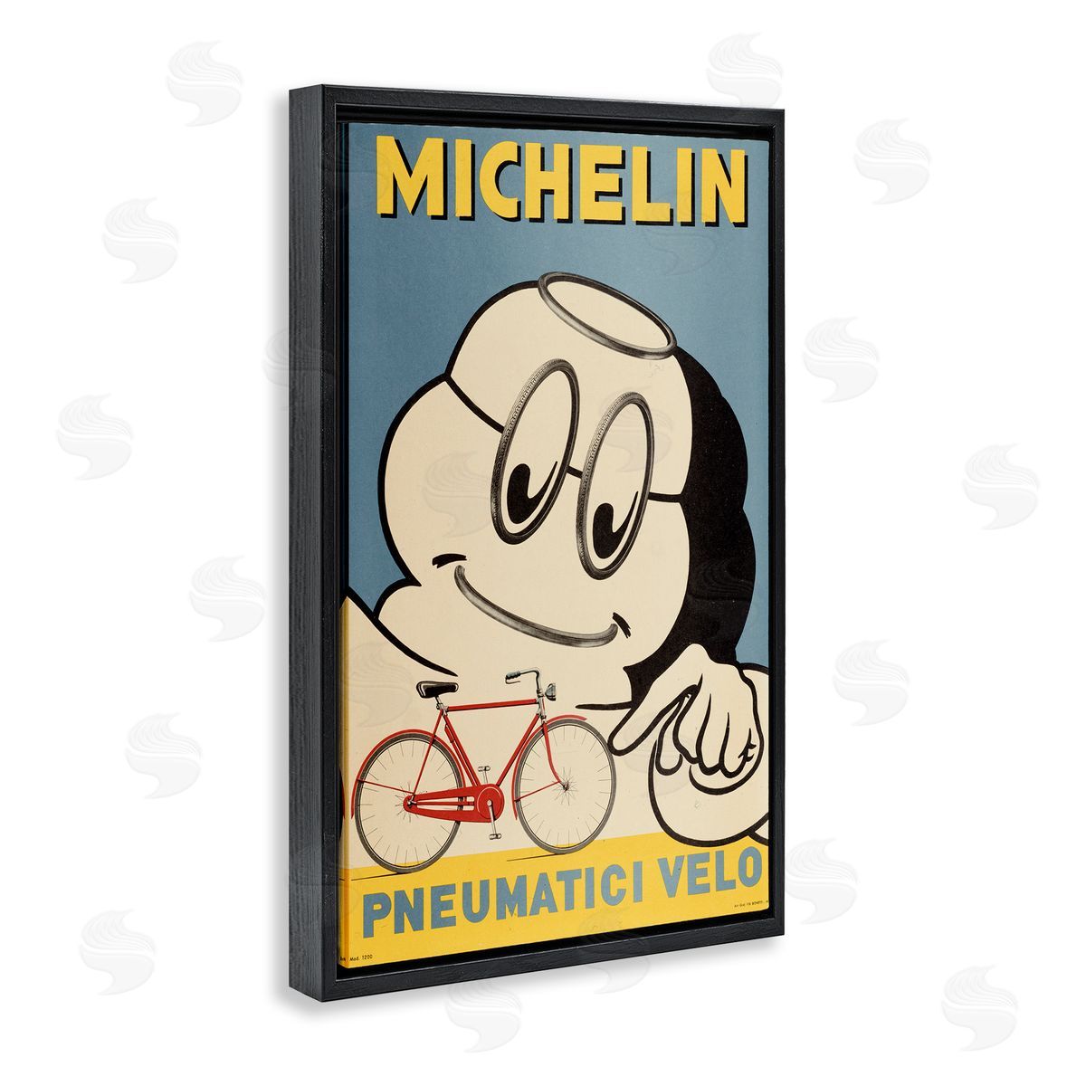 Marcus Jules Iconic Retro Tire Ad Canvas Wall Art Print