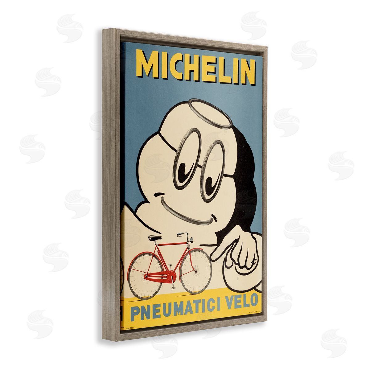 Marcus Jules Iconic Retro Tire Ad Canvas Wall Art Print