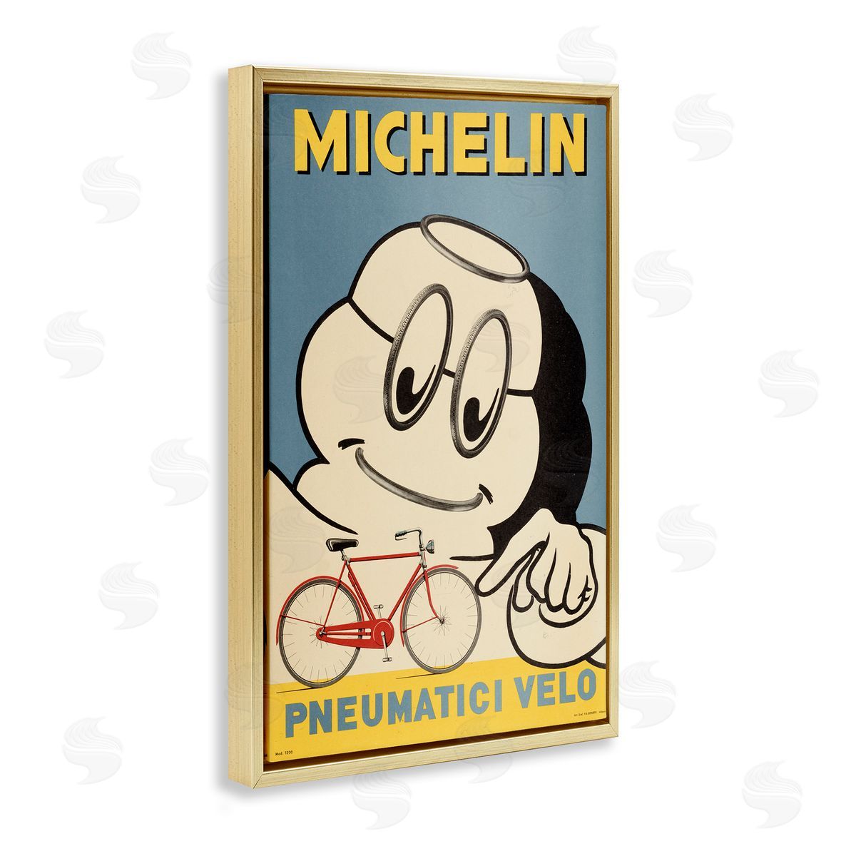 Marcus Jules Iconic Retro Tire Ad Canvas Wall Art Print