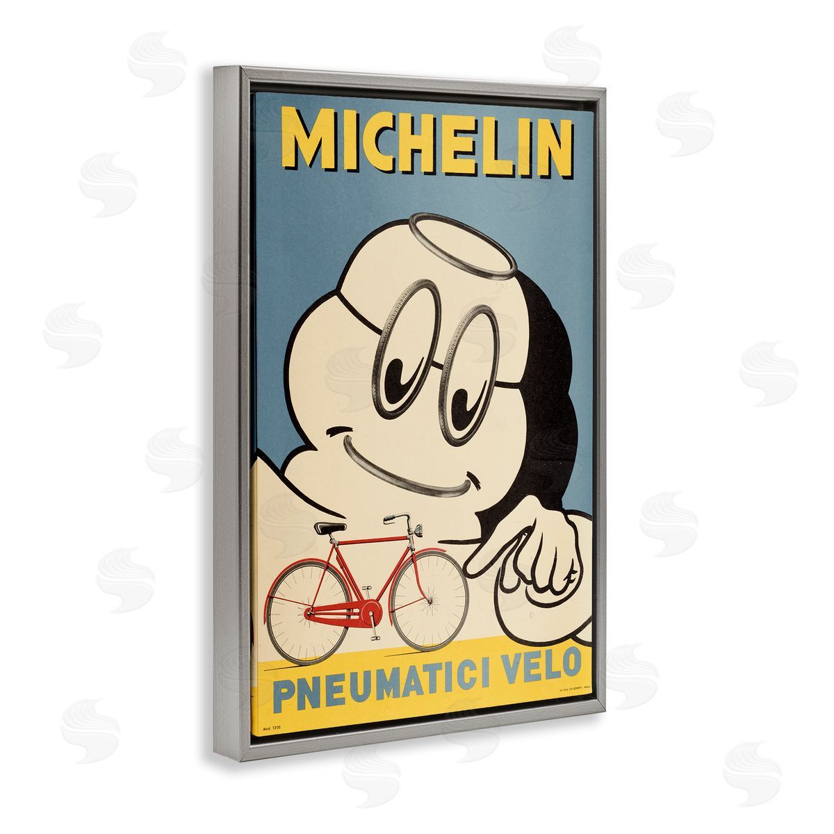 Marcus Jules Iconic Retro Tire Ad Canvas Wall Art Print