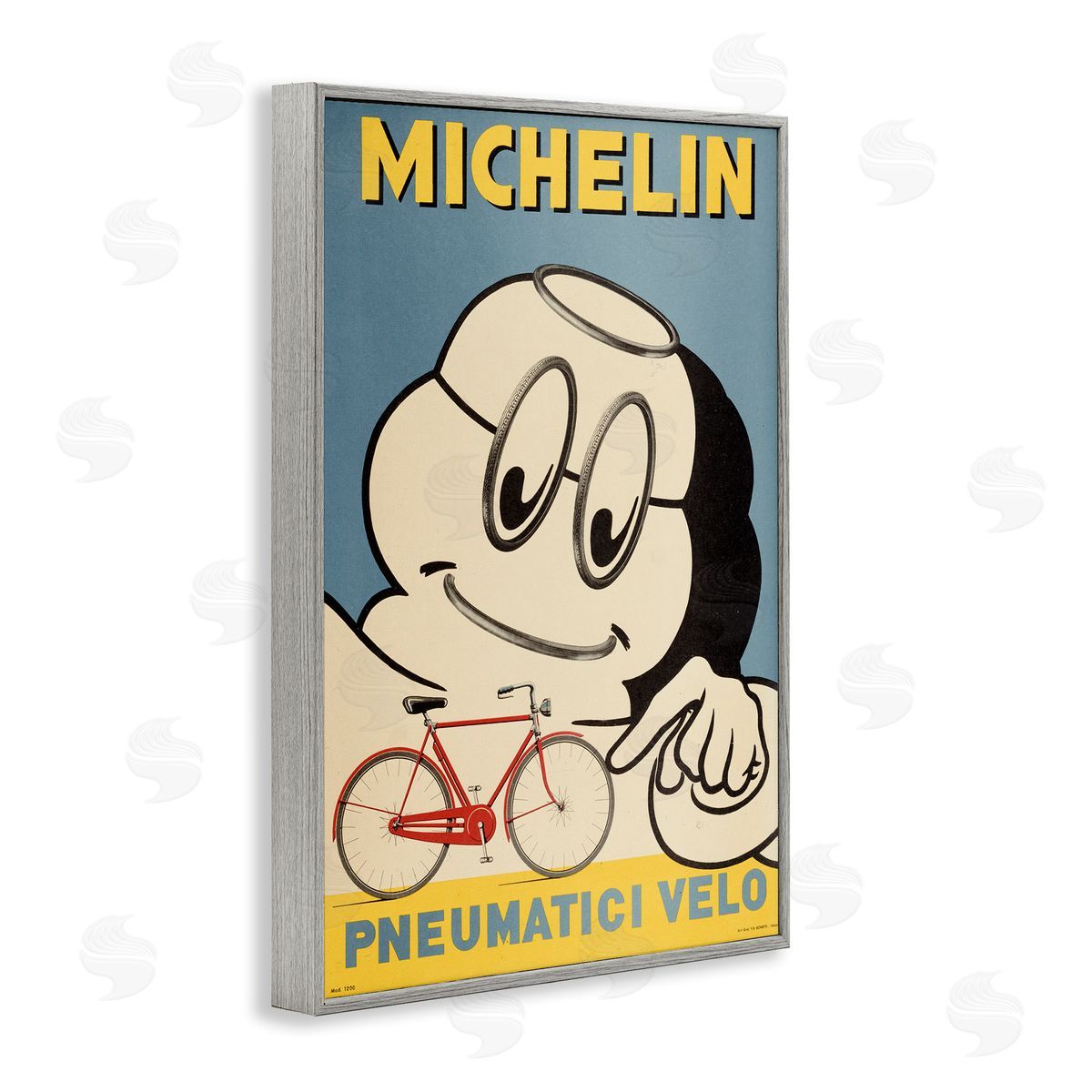 Marcus Jules Iconic Retro Tire Ad Canvas Wall Art Print