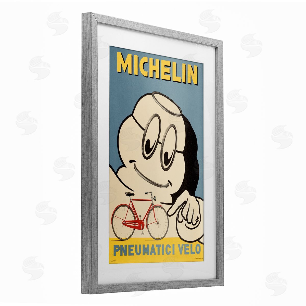 Marcus Jules Iconic Retro Tire Ad Canvas Wall Art Print