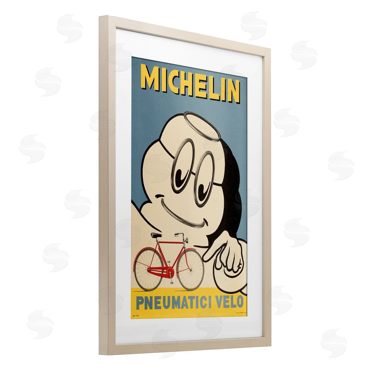 Marcus Jules Iconic Retro Tire Ad Canvas Wall Art Print