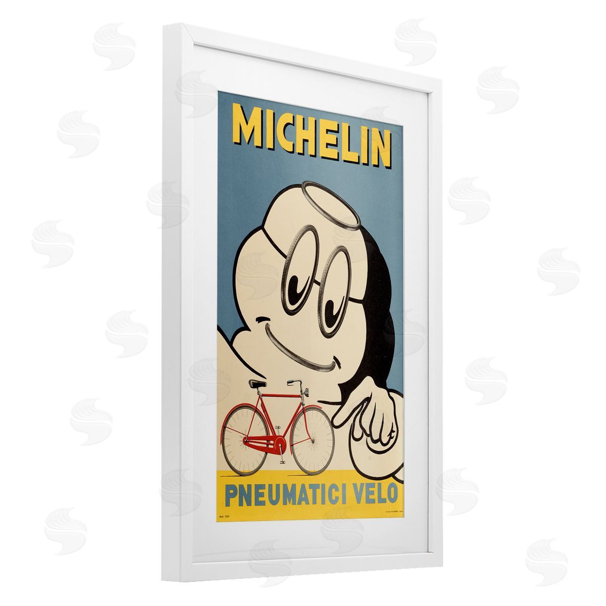 Marcus Jules Iconic Retro Tire Ad Canvas Wall Art Print