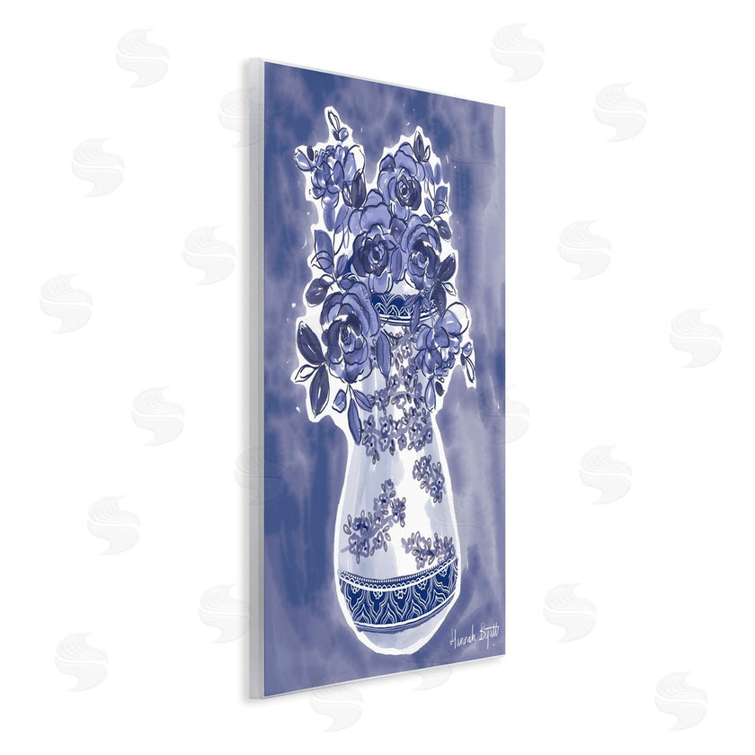 Hannah Byatt | Chinoiserie Vase on Blue