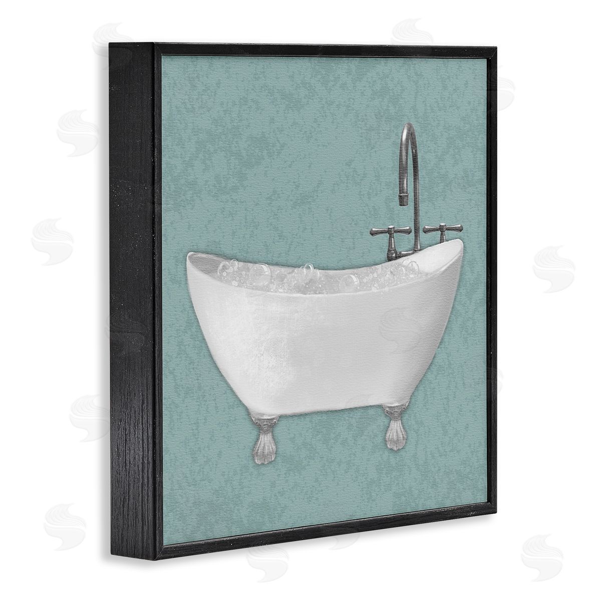 Matthew Piotrowicz Simple Bubble Bath over Blue Canvas Wall Art Print