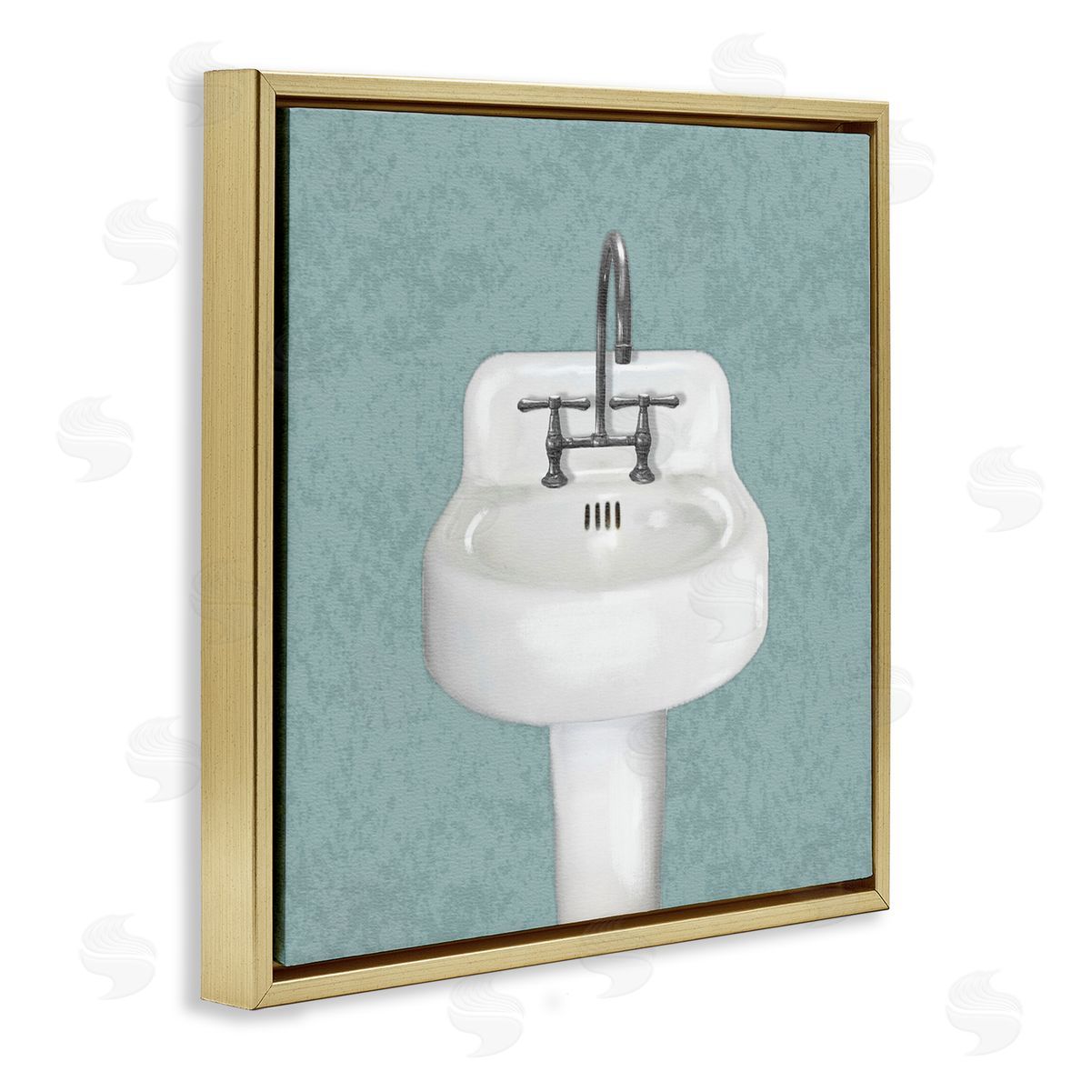 Matthew Piotrowicz Simple Bathroom Sink Canvas Wall Art Print