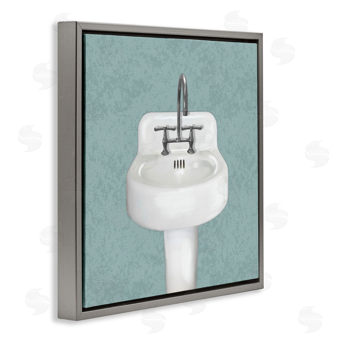 Matthew Piotrowicz Simple Bathroom Sink Canvas Wall Art Print