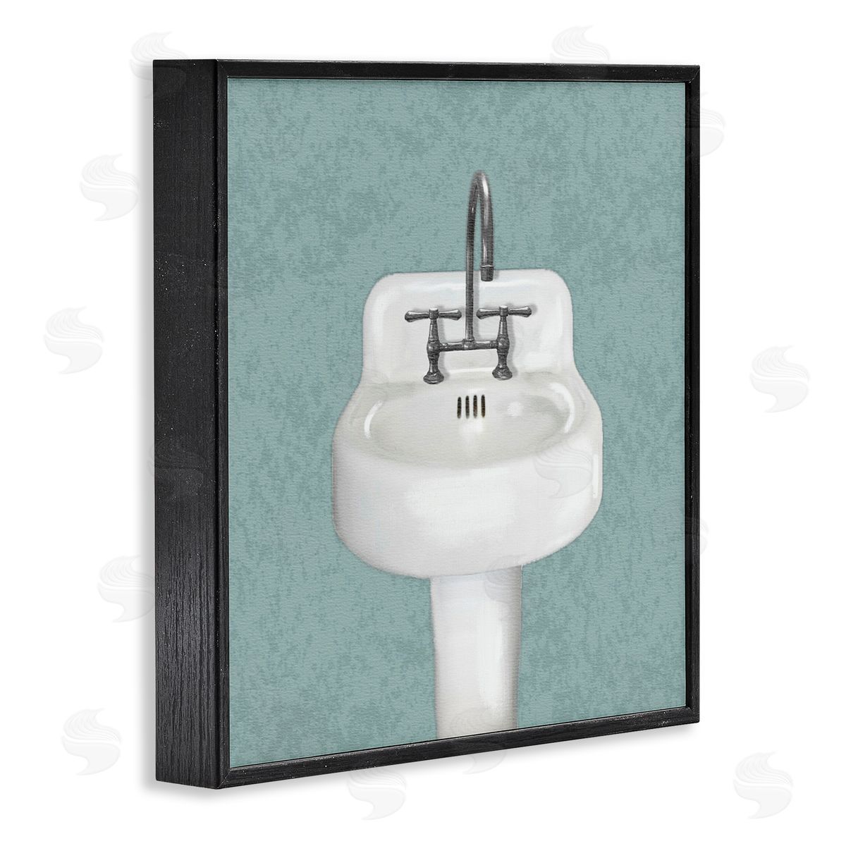 Matthew Piotrowicz Simple Bathroom Sink Canvas Wall Art Print