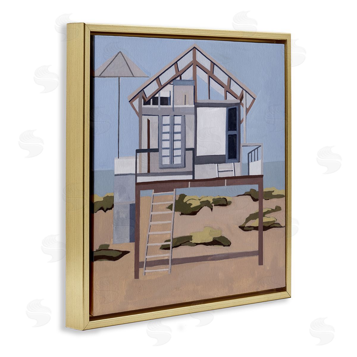 Melissa Wang Silent Shores Cabin Canvas Wall Art Print