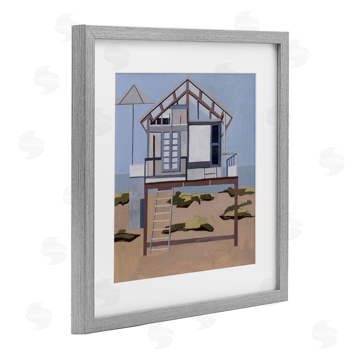 Melissa Wang Silent Shores Cabin Canvas Wall Art Print