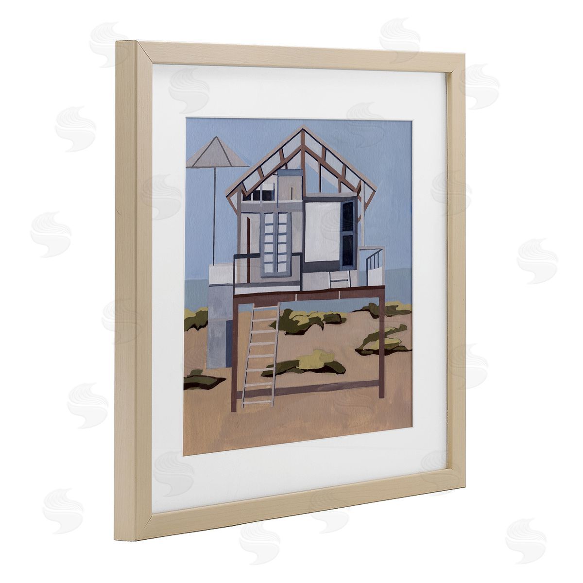 Melissa Wang Silent Shores Cabin Canvas Wall Art Print