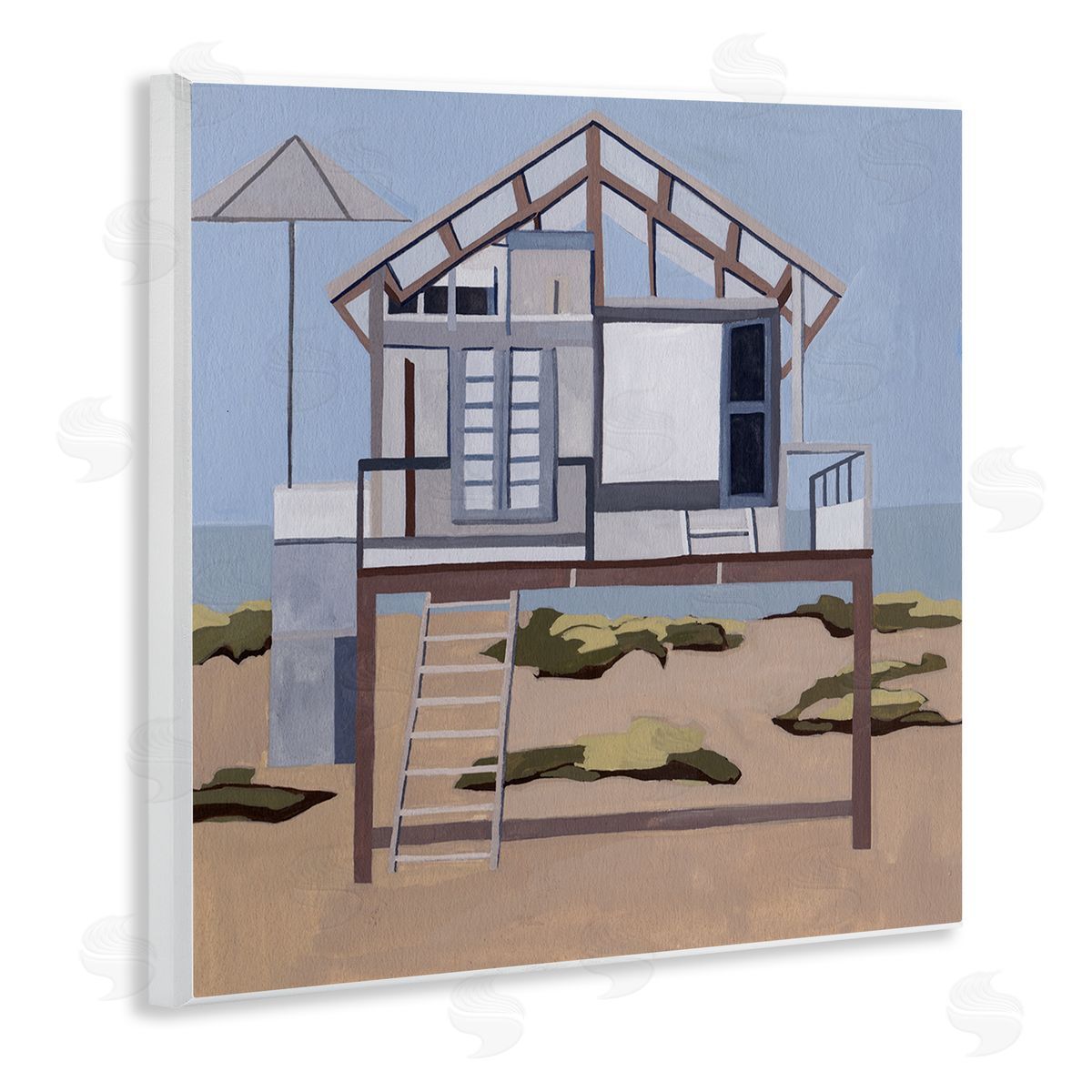 Melissa Wang Silent Shores Cabin Canvas Wall Art Print