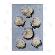 Michael Willett | Embellished Seashells Over Blue