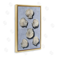 Michael Willett | Embellished Seashells Over Blue