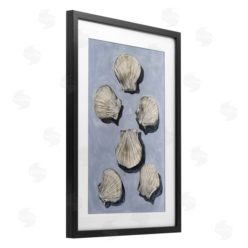 Michael Willett | Embellished Seashells Over Blue