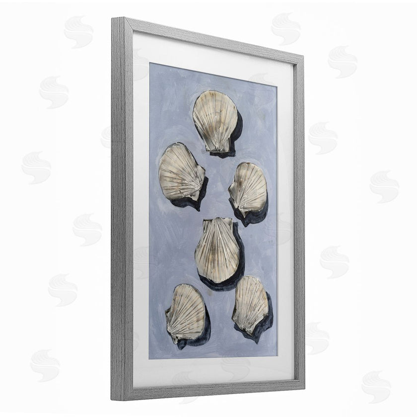 Michael Willett | Embellished Seashells Over Blue