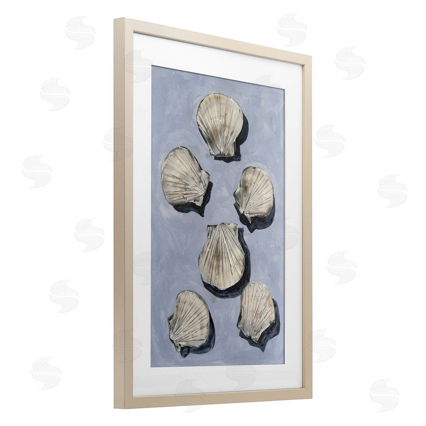 Michael Willett | Embellished Seashells Over Blue