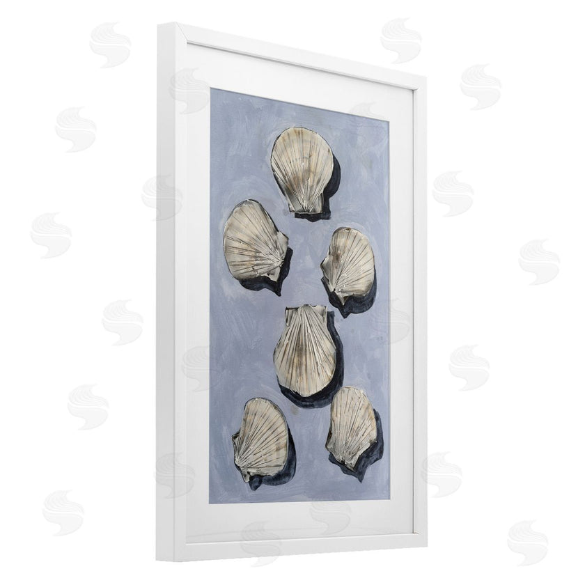 Michael Willett | Embellished Seashells Over Blue