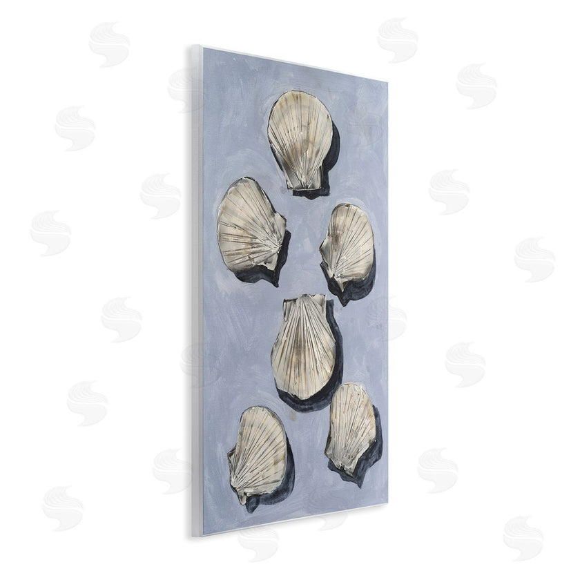 Michael Willett | Embellished Seashells Over Blue