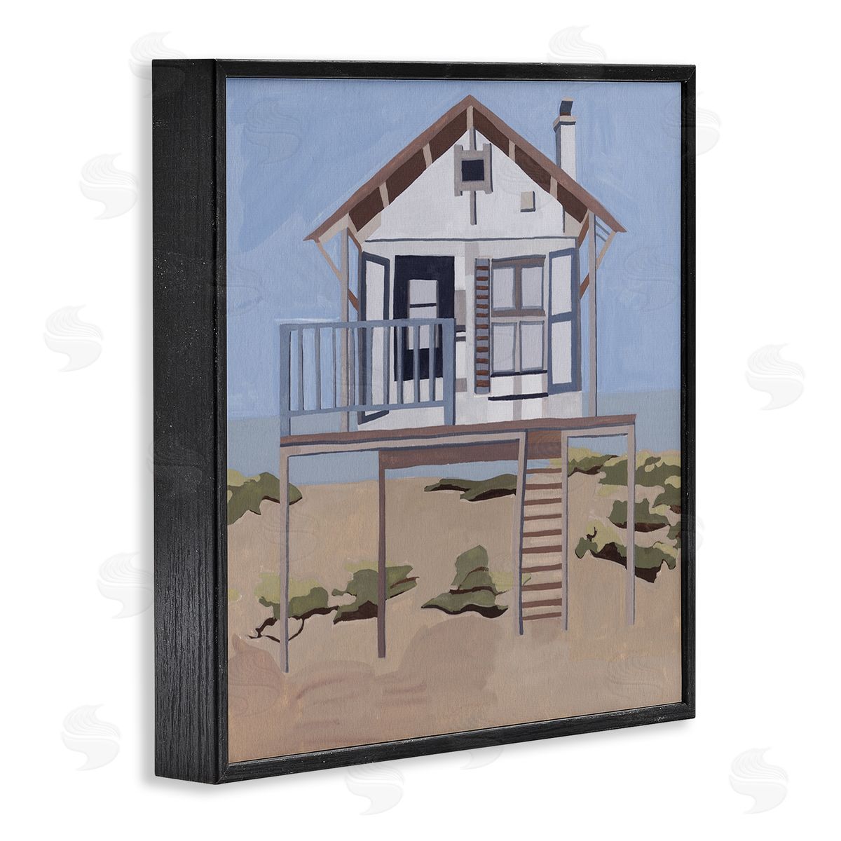 Melissa Wang Silent Shores Beach House Canvas Wall Art Print