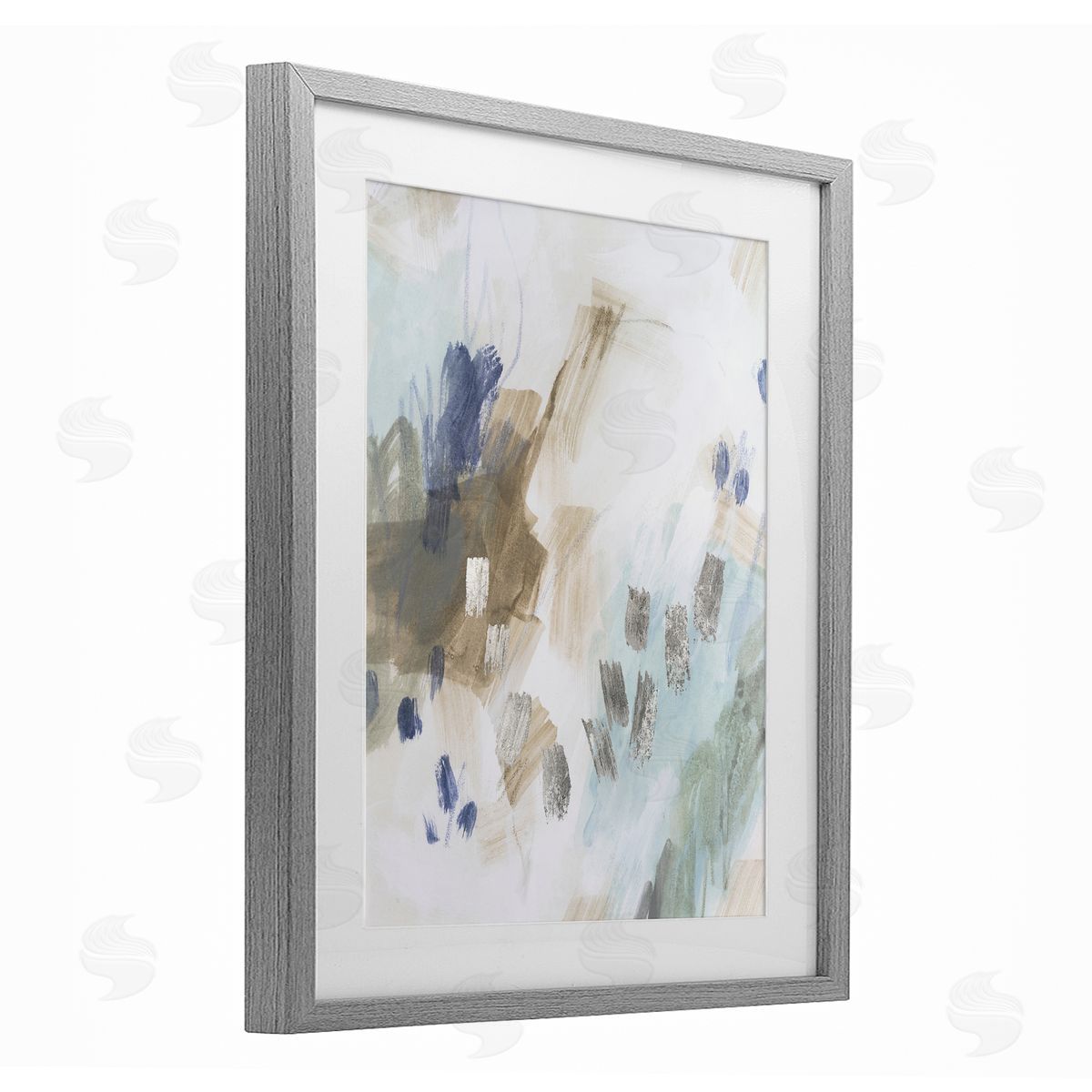 June Erica Vess Crystalline Plaster Abstract Design Canvas Wall Art Print