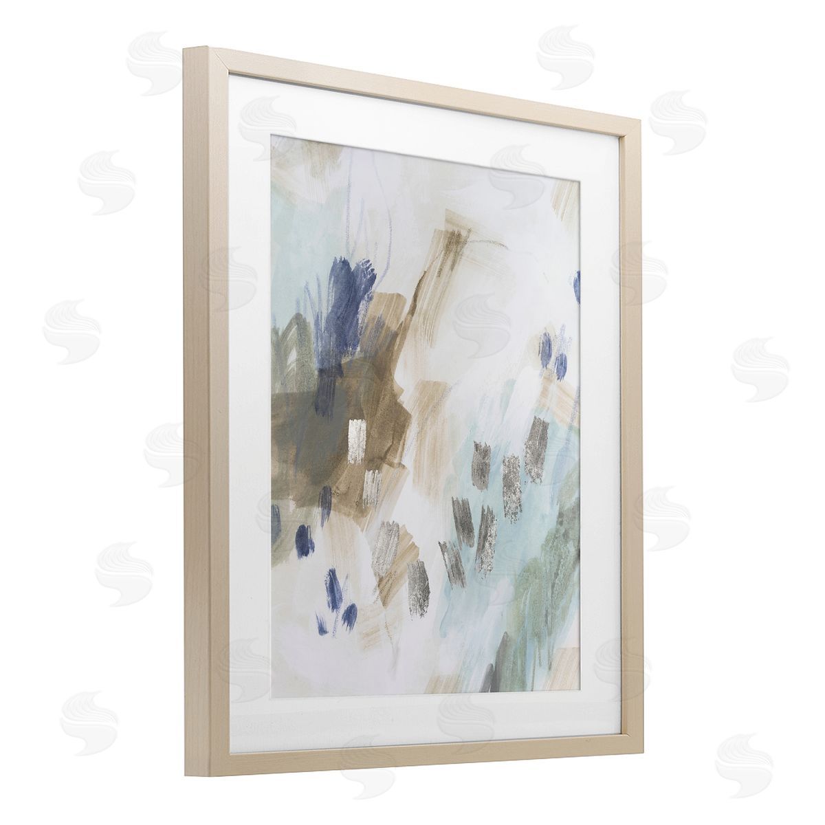 June Erica Vess Crystalline Plaster Abstract Design Canvas Wall Art Print