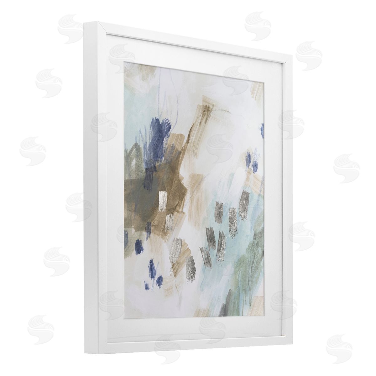 June Erica Vess Crystalline Plaster Abstract Design Canvas Wall Art Print