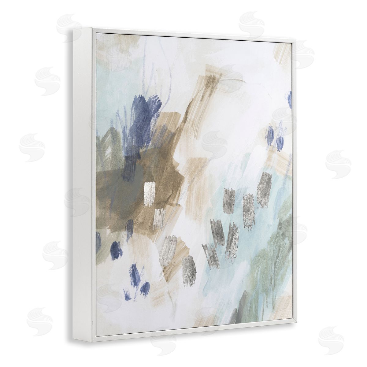 June Erica Vess Crystalline Plaster Abstract Design Canvas Wall Art Print