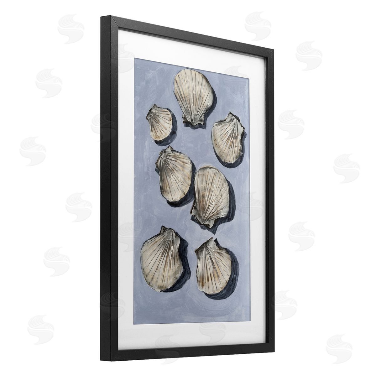 Michael Willett Embellished Seashells Still Life Canvas Wall Art Print