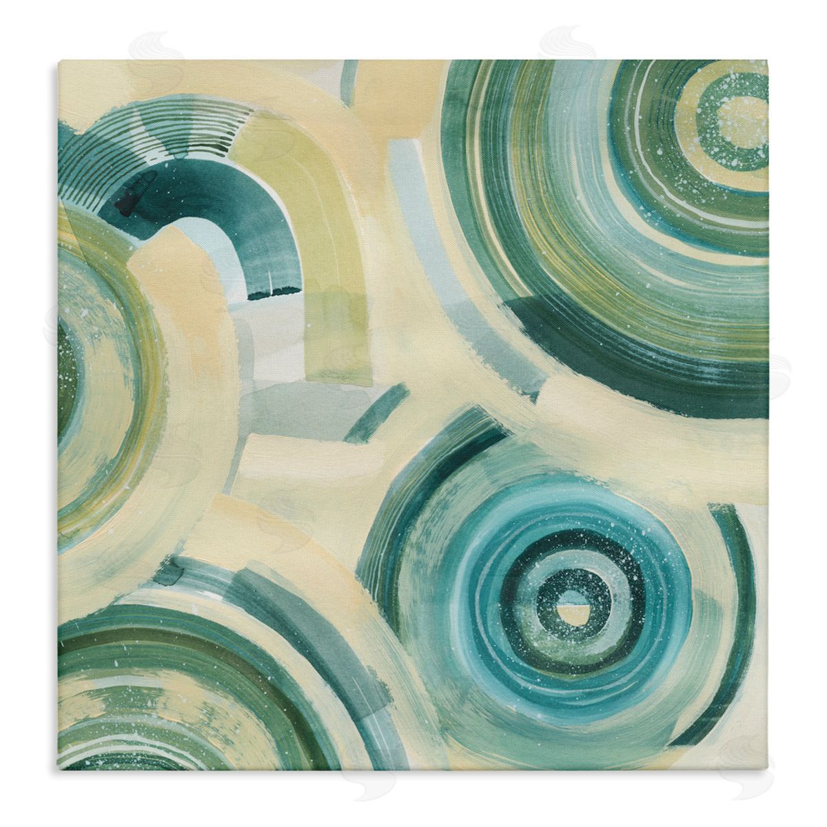 Grace Popp Round Passiflora Fractals Canvas Wall Art Print