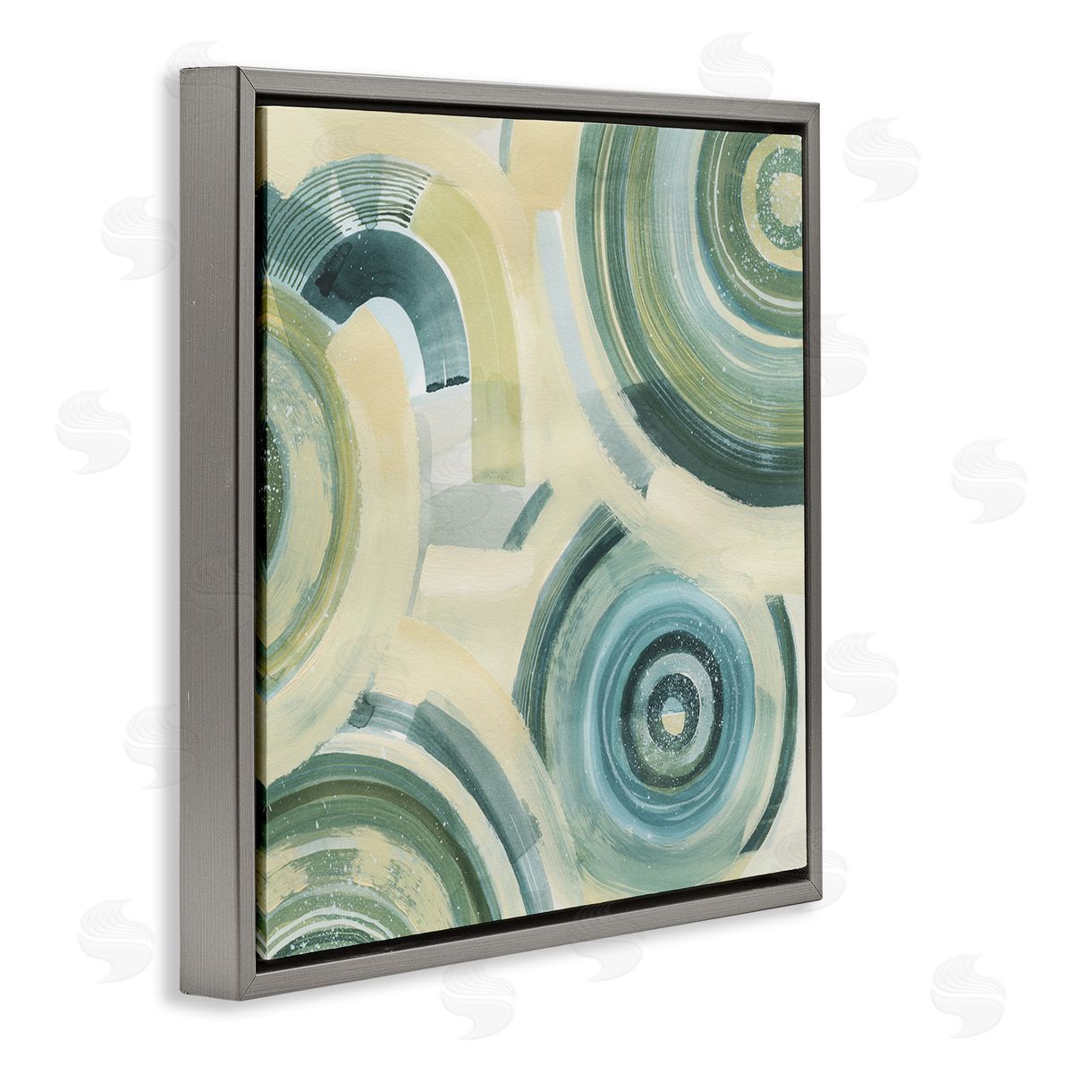 Grace Popp Round Passiflora Fractals Canvas Wall Art Print