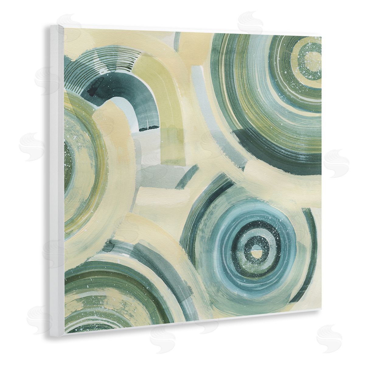 Grace Popp Round Passiflora Fractals Canvas Wall Art Print