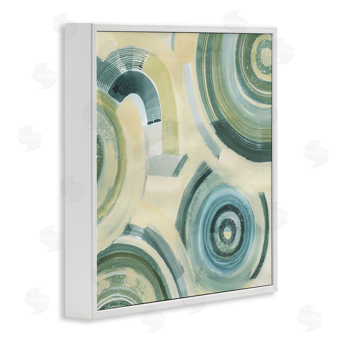 Grace Popp Round Passiflora Fractals Canvas Wall Art Print